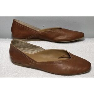 Lucky Brand Women's Size 7 M Round Toe Alba Ballet Flats In Color Umber